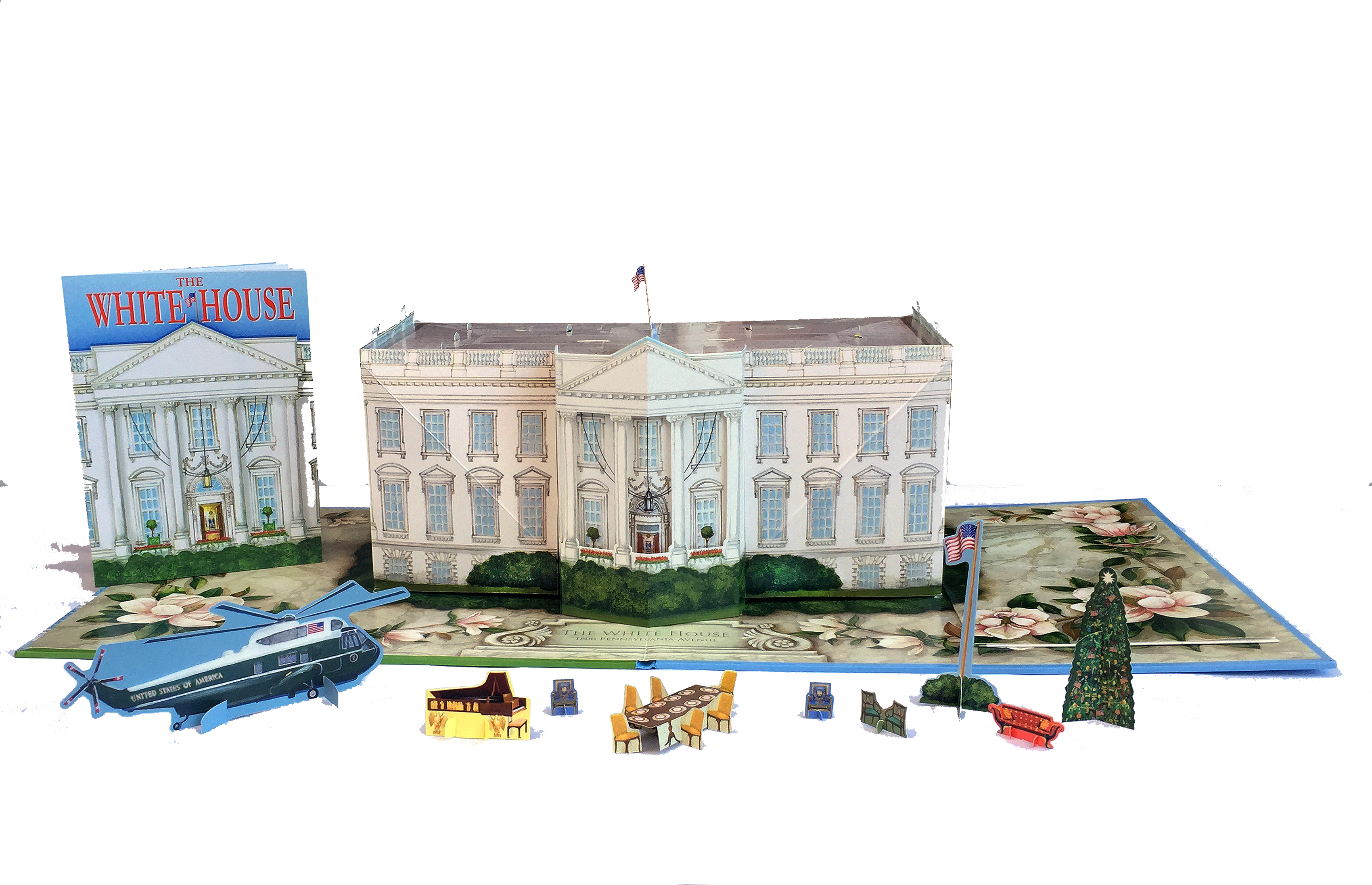 White House Pop-Up Book-Open Page