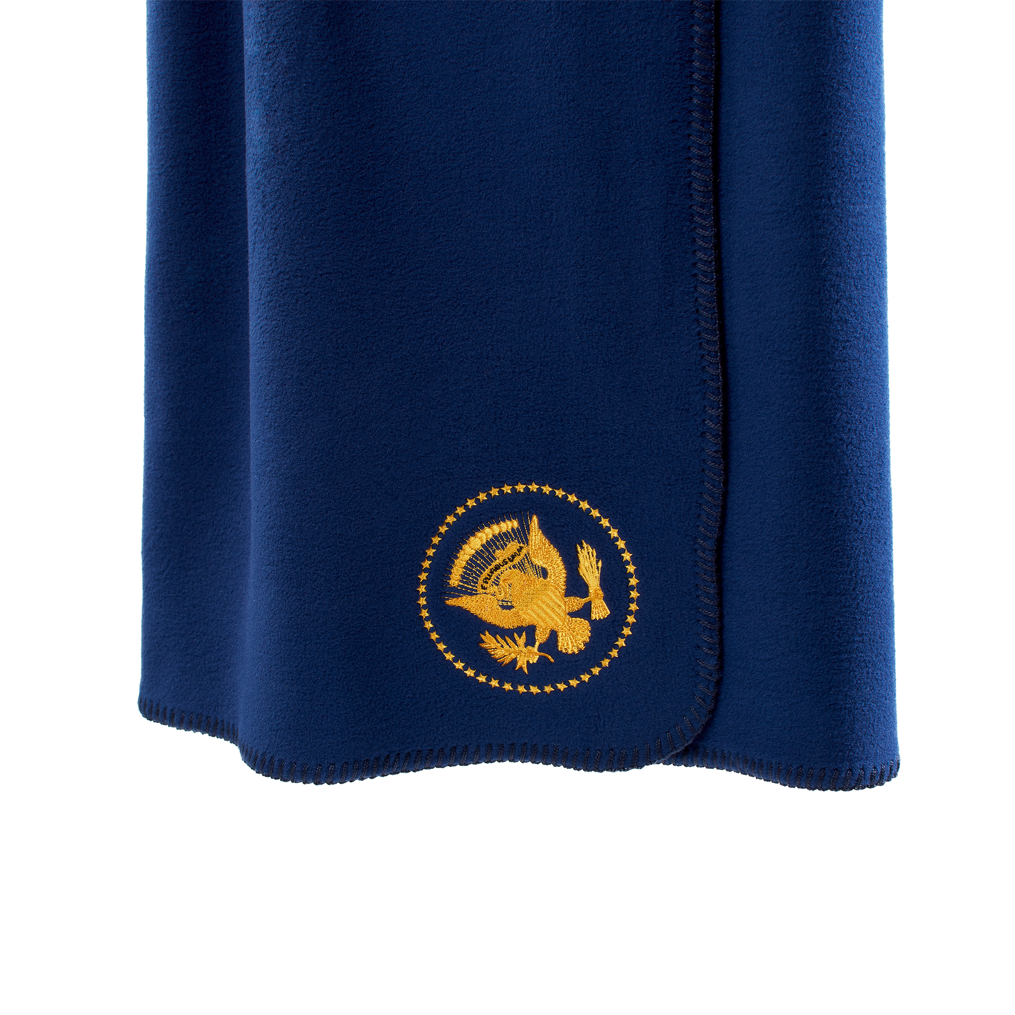 Navy Truman Seal Fleece Blanket