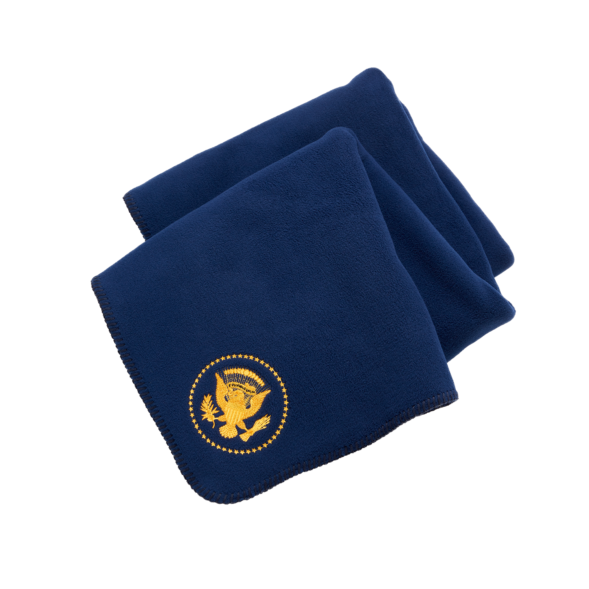 Navy Truman Seal Fleece Blanket
