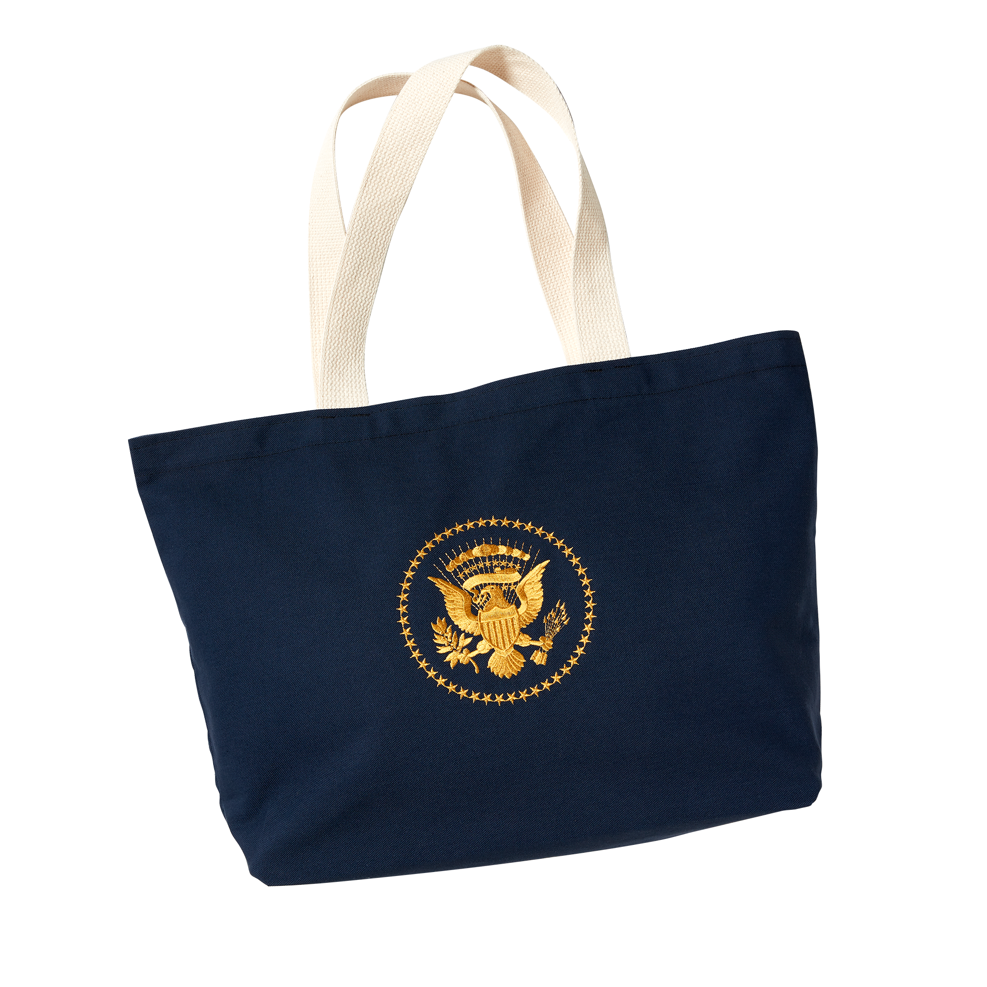 Navy Truman Seal Tote Bag-Front
