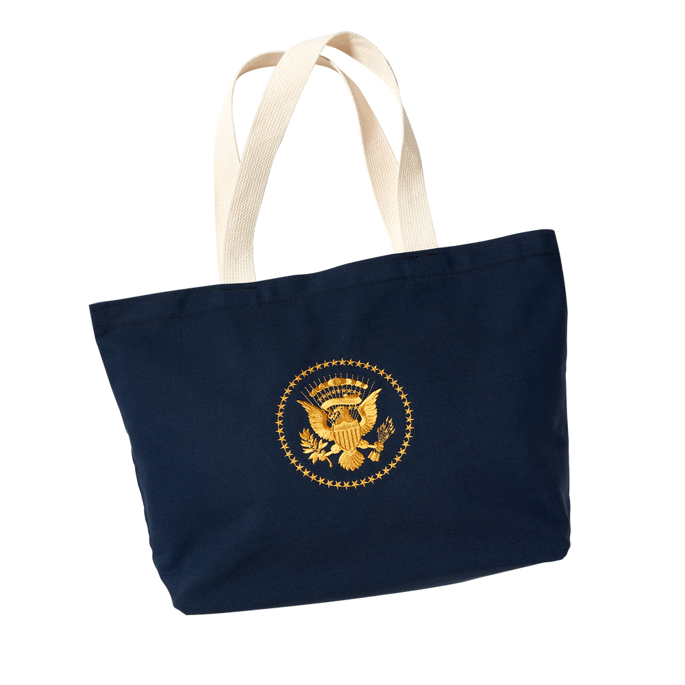 Navy Truman Seal Tote Bag-Front
