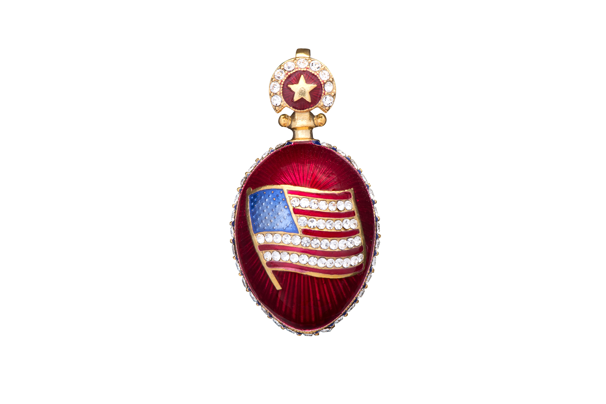 Presidential Red Egg Pendant-Front