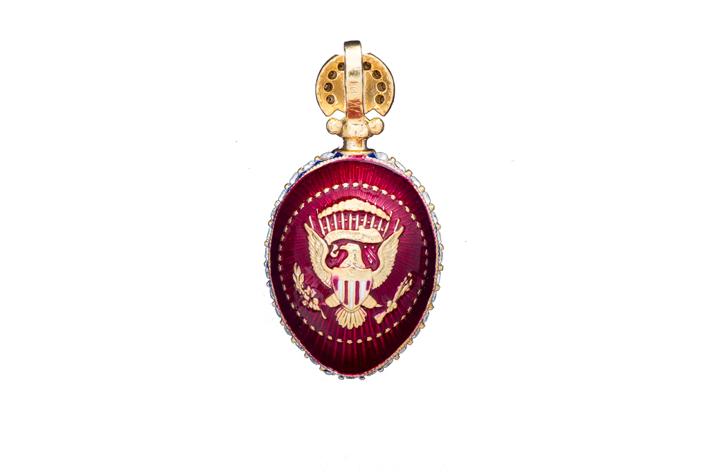 Presidential Red Egg Pendant-Back