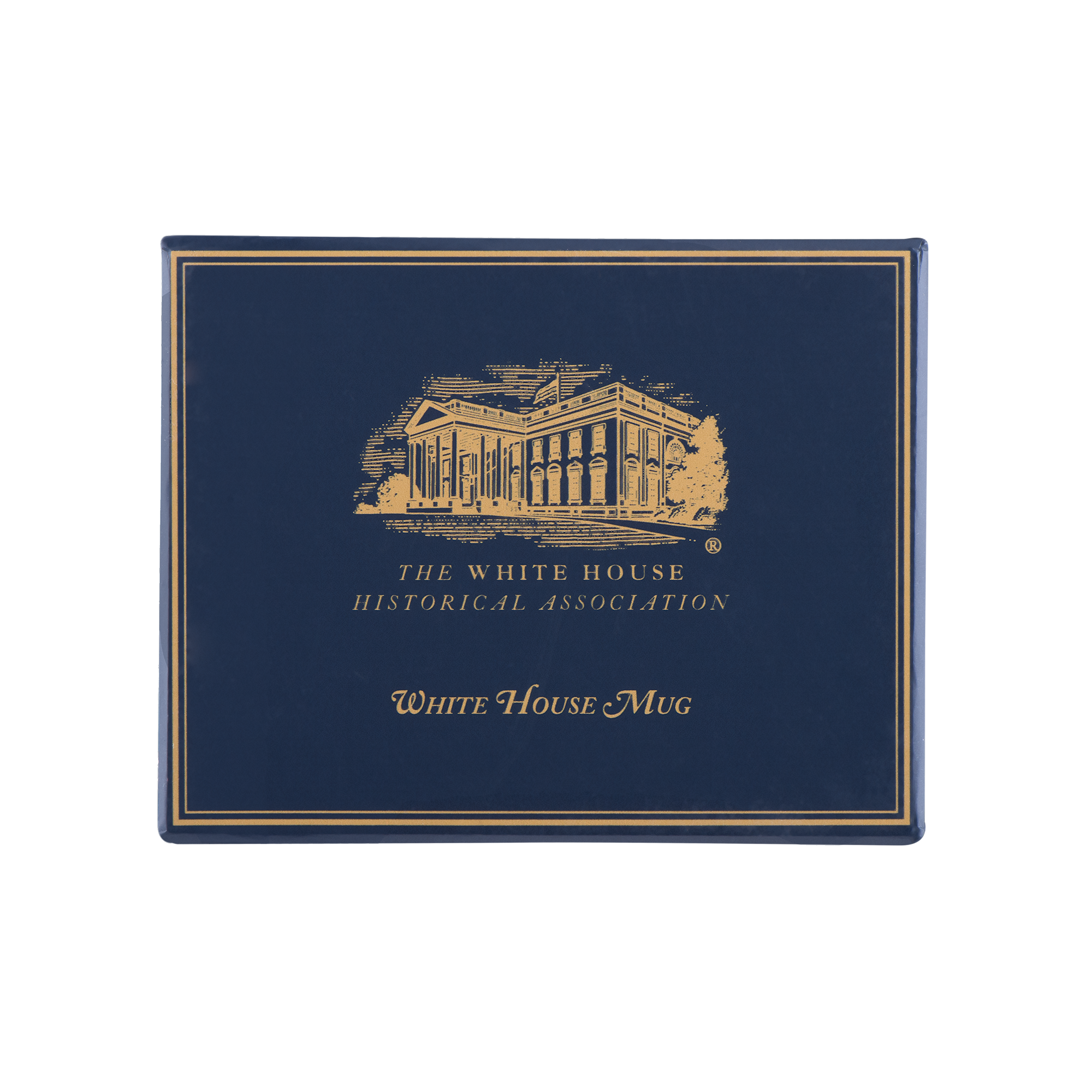 Light Blue White House Mug-In Box