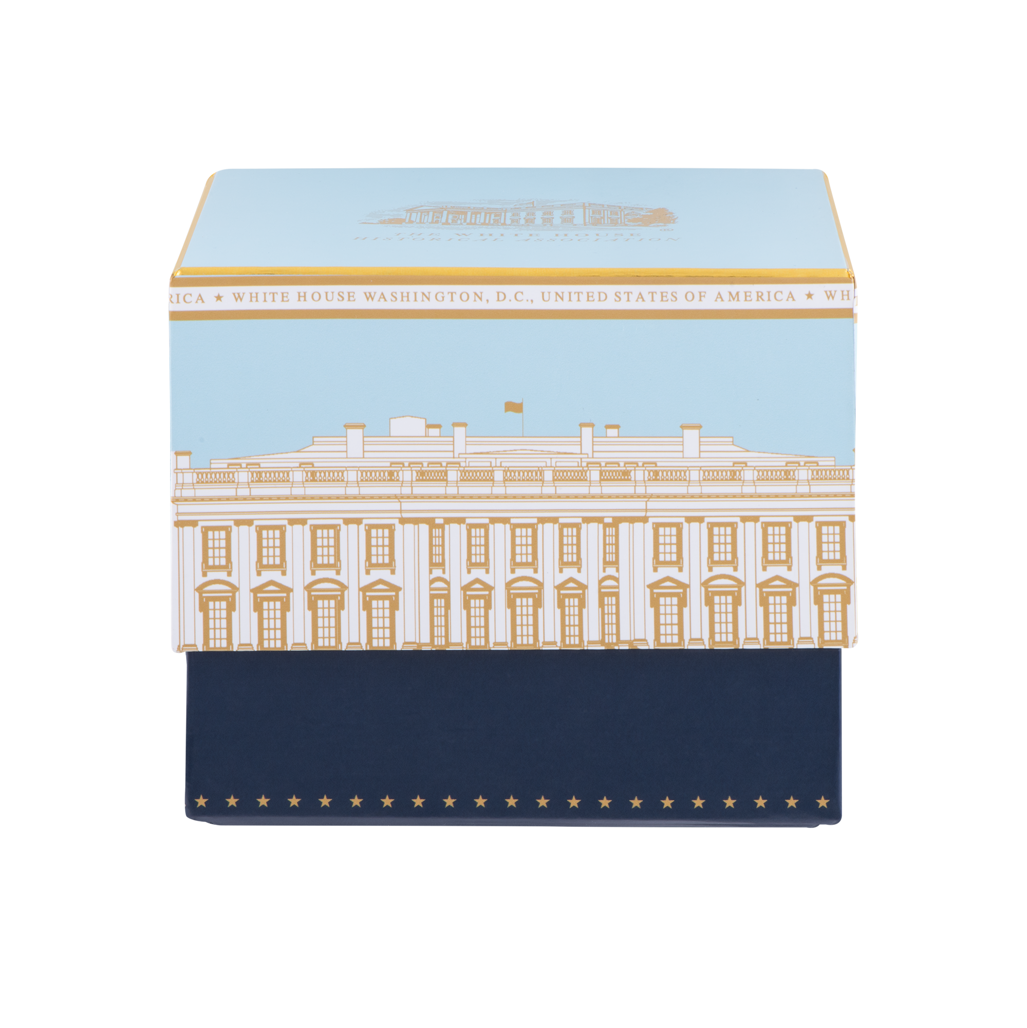 Light Blue White House Mug-In Box