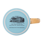 Light Blue White House Mug-Bottom