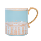 Light Blue White House Mug