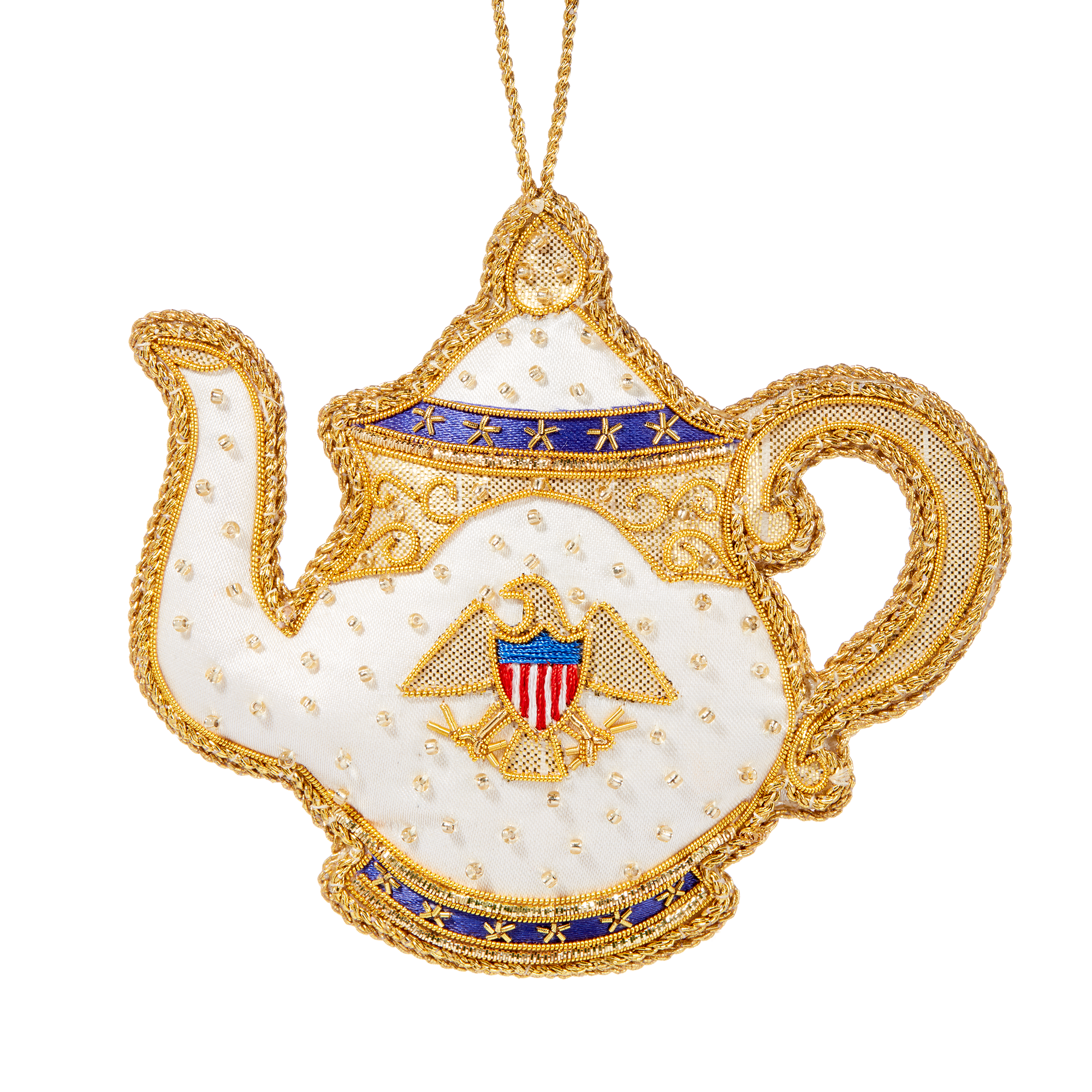 Roosevelt China Teapot Ornament-Front