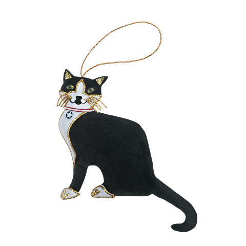 Ornament front of Socks the cat adopted by President Bill Clinton’s daughter Chelsea