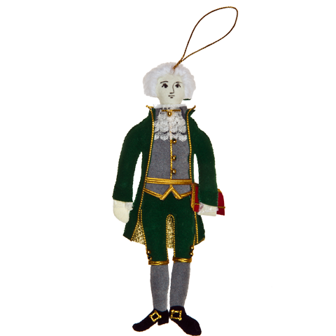 Thomas Jefferson Ornament-Front