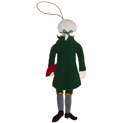 Thomas Jefferson Ornament-Back
