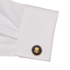 Gold and Navy Truman Seal Cuff Links