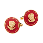 Red and Gold Truman Seal Cuff Links