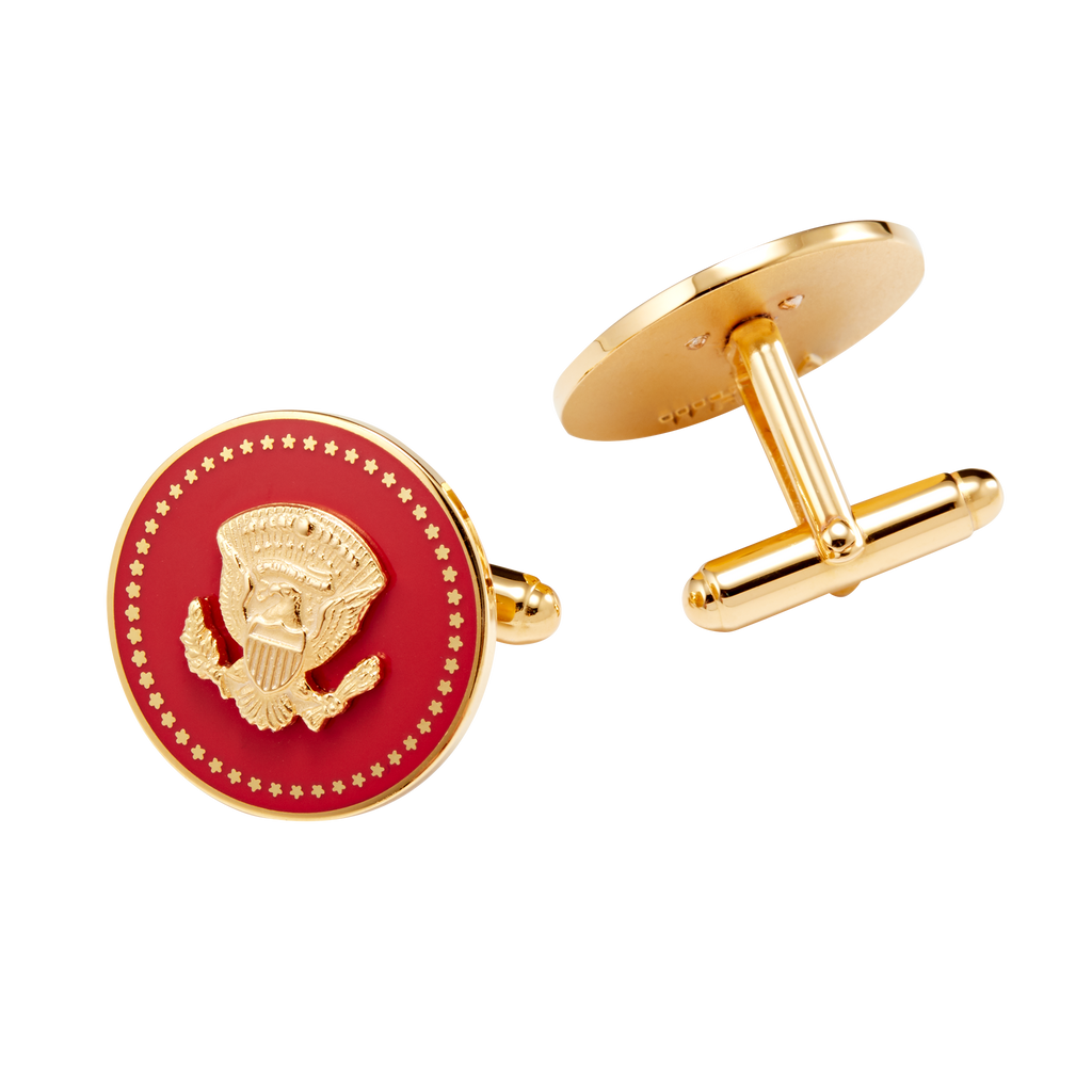 Red and Gold Truman Seal Cuff Links