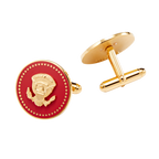 Red and Gold Truman Seal Cuff Links
