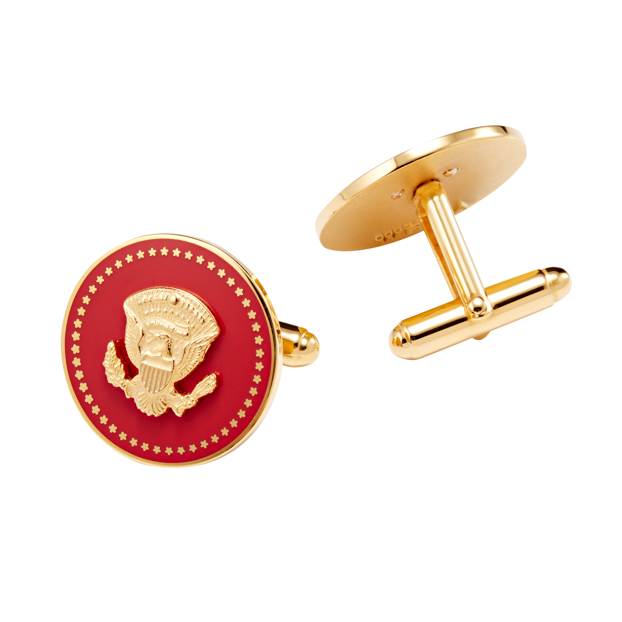 Red and Gold Truman Seal Cuff Links