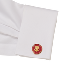 Red and Gold Truman Seal Cuff Links