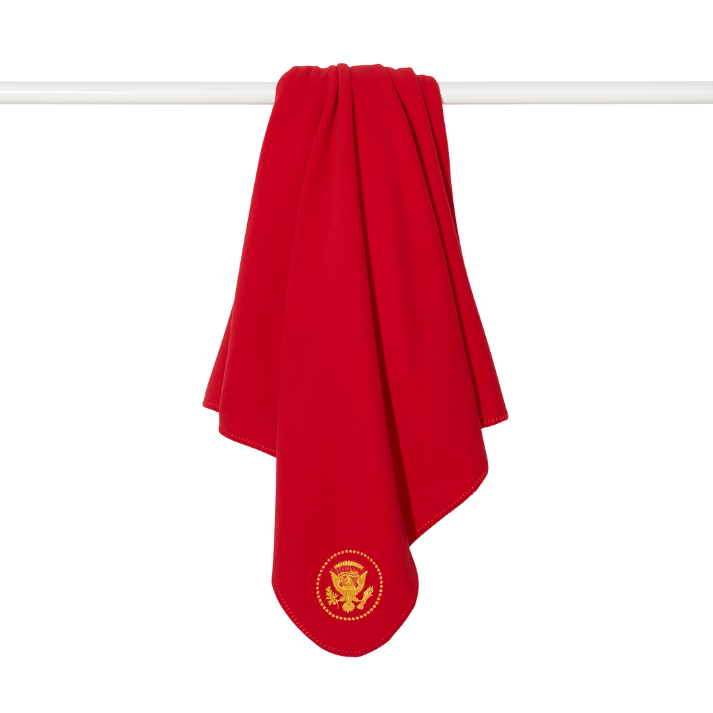 Red Truman Seal Fleece Blanket