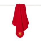 Red Truman Seal Fleece Blanket