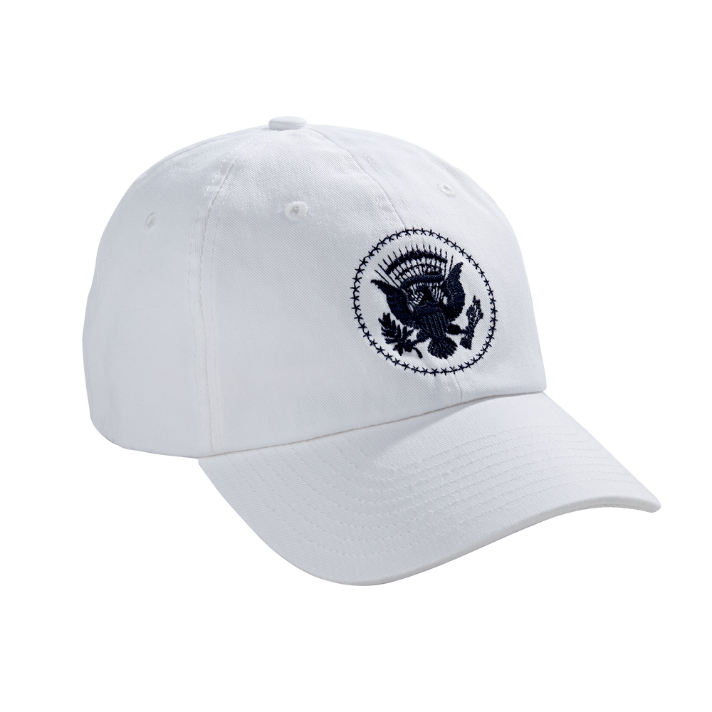 White Truman Seal Hat-Front