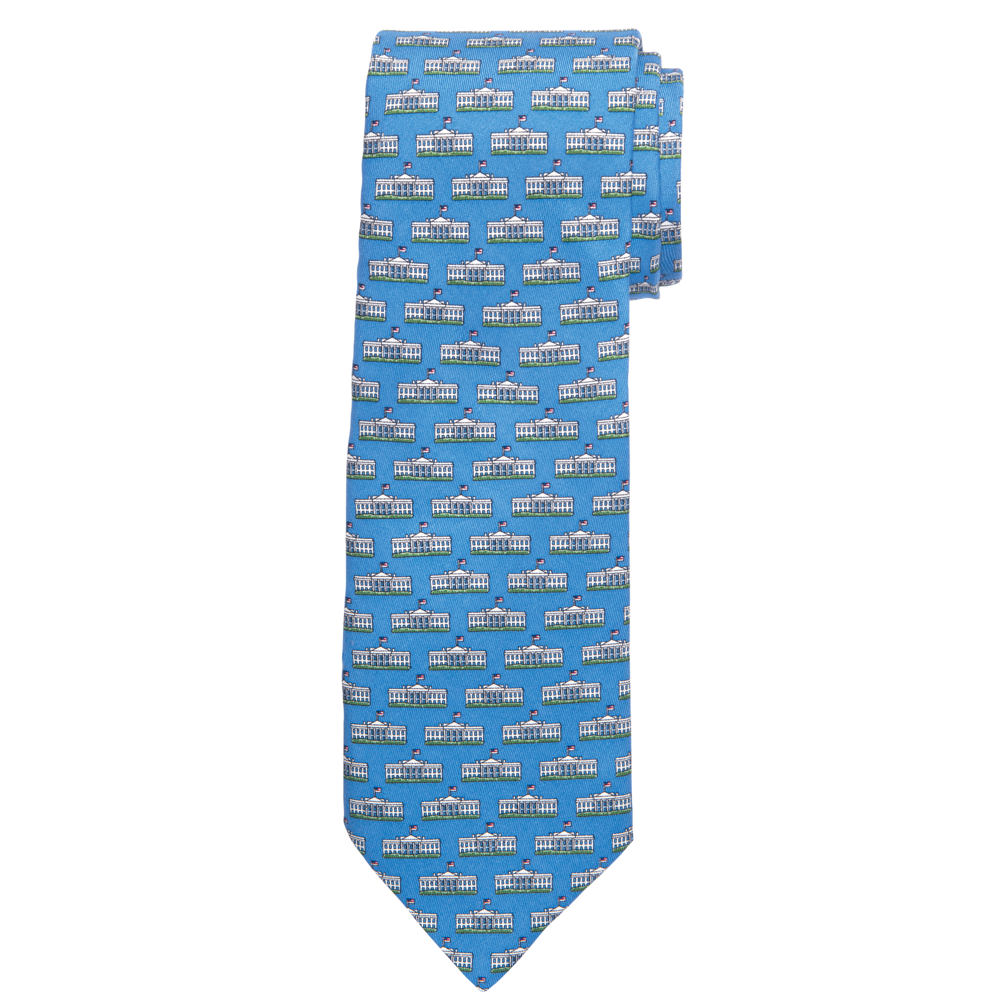 Vineyard Vines Chicago Cubs Blue Logo Silk Tie