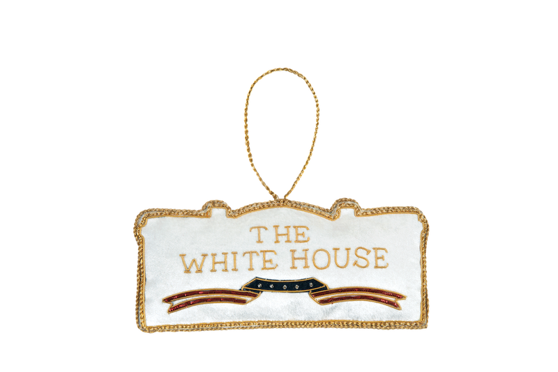 White House Ornament-Back