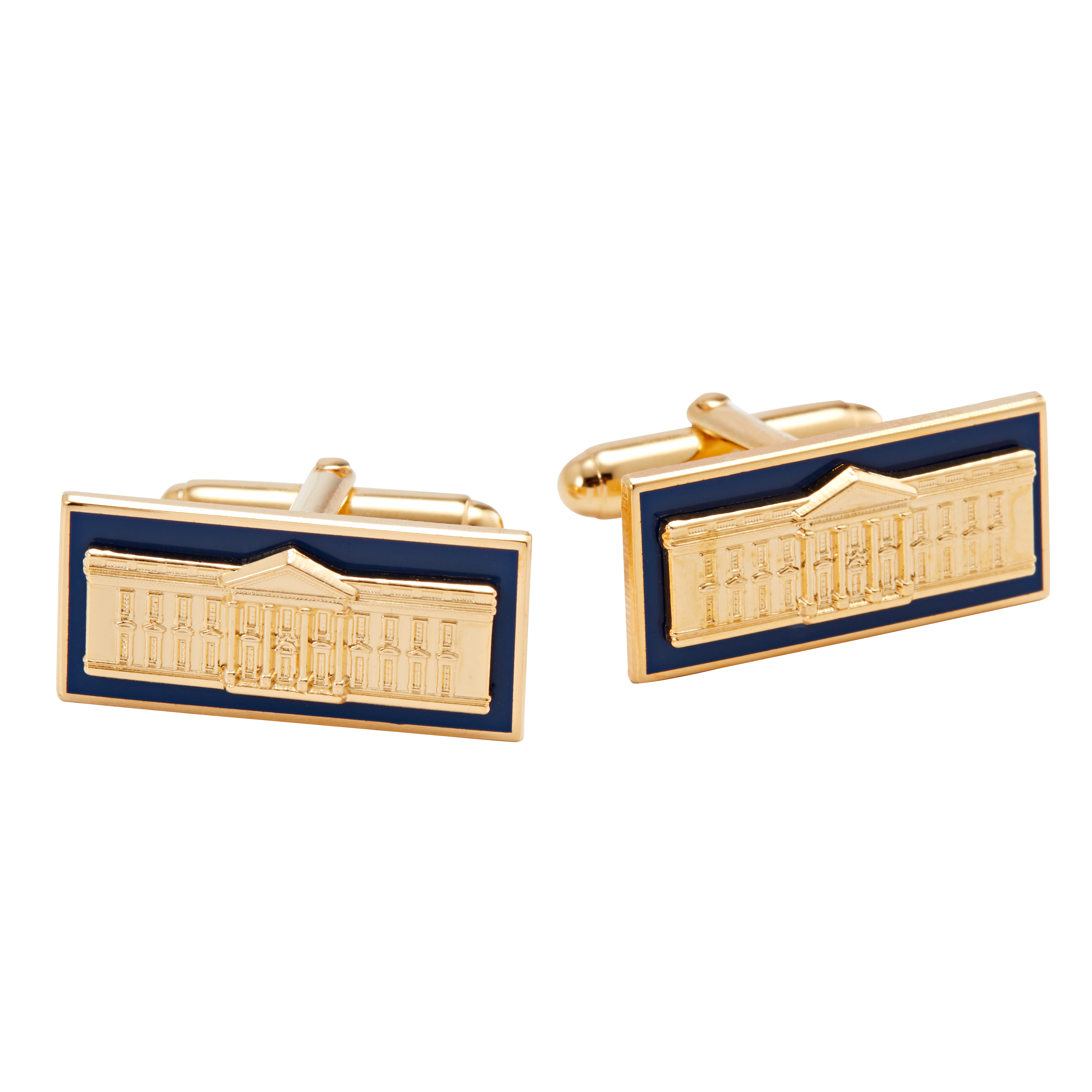 White House Enamel Cuff Links